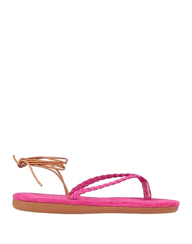 ANCIENT GREEK SANDALS Flip flops Fuchsia Leather
