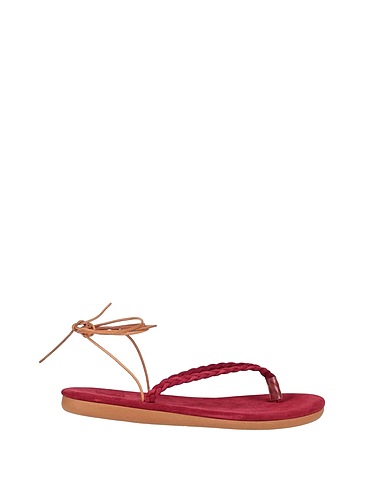 ANCIENT GREEK SANDALS Flip flops Burgundy Leather