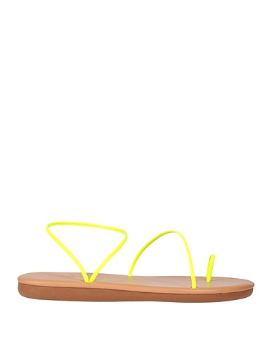 ANCIENT GREEK SANDALS Flip flops Yellow Leather