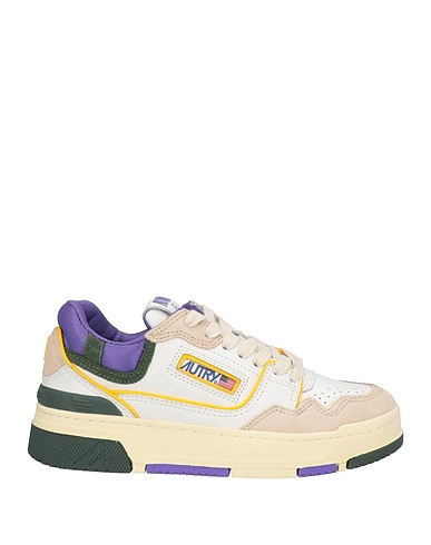 AUTRY Sneakers White Leather, Textile fibres