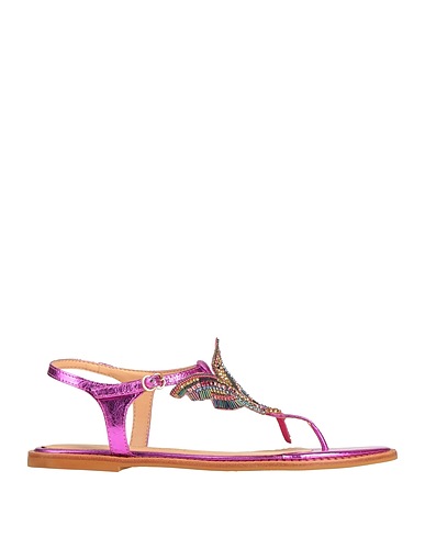 LUIZA BARCELOS Infradito Viola Fibre tessili