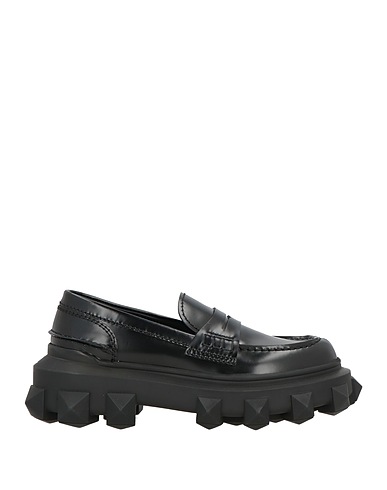 VALENTINO GARAVANI Loafers Black Leather
