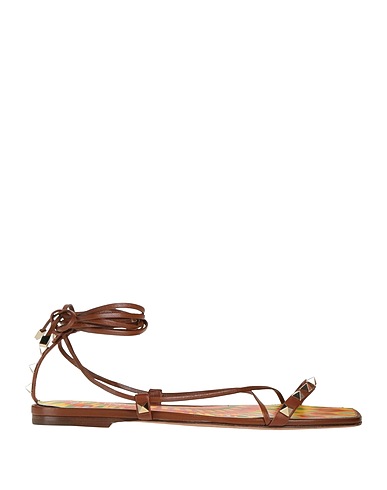 VALENTINO GARAVANI Sandals Brown Leather