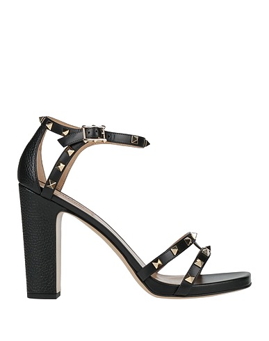 VALENTINO GARAVANI Sandals Black Leather