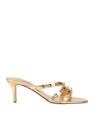 VALENTINO GARAVANI Sandals Gold Leather