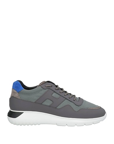HOGAN Sneakers Plomb Fibres textiles, Cuir