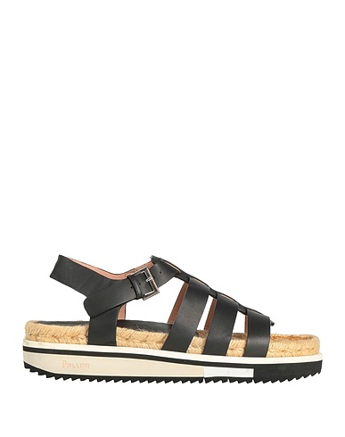 POLLINI Sandals Black Cowhide