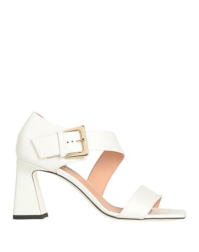 POLLINI Sandals White Leather