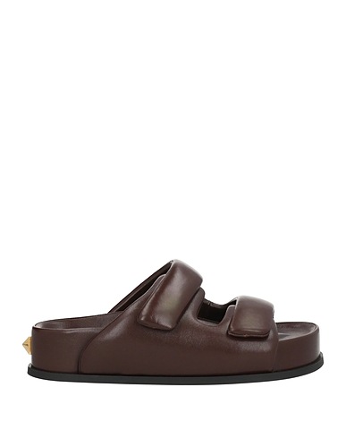 VALENTINO GARAVANI Sandalia Café Cuero