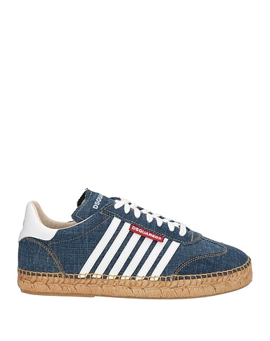 DSQUARED2 Sneakers Blue Textile fibres, Calfskin