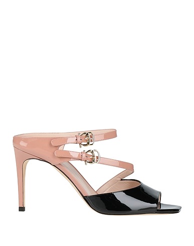 POLLINI Sandals Black Leather