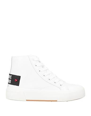 LOVE MOSCHINO Sneakers Leather, Textile fibers