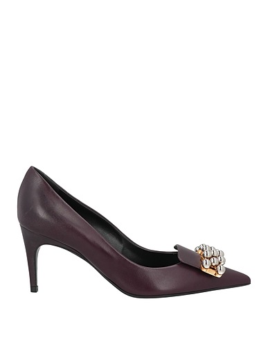 SERGIO ROSSI Court Plum Leather