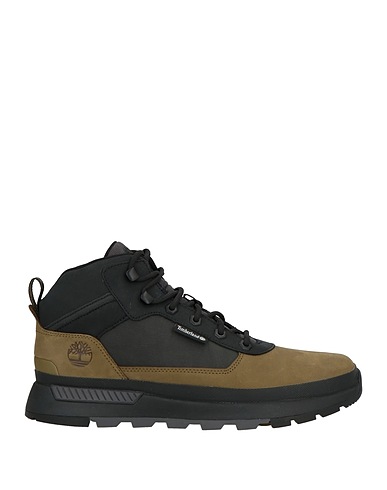TIMBERLAND Ankle boot Brown Leather, Textile fibres