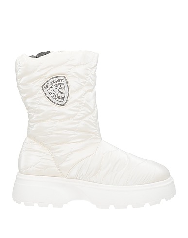BLAUER. Ankle boot Ivory Textile fibres
