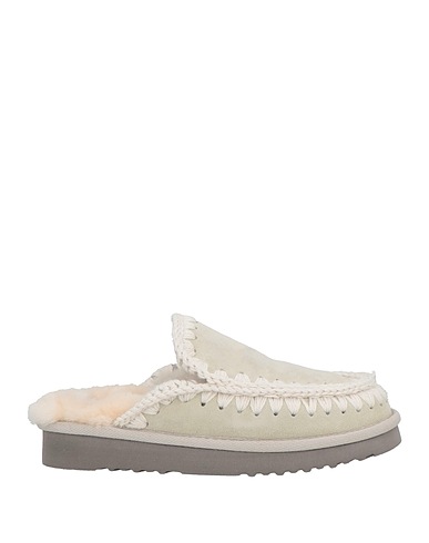 MOU Mules and clogs Light grey Leather