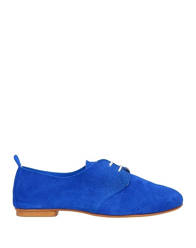 LA BOTTEGA DELL'ARTIGIANO Laced shoes Bright blue Leather