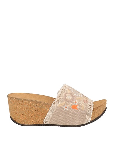 GOLDSTAR Mule e zoccoli Grigio chiaro Fibre tessili