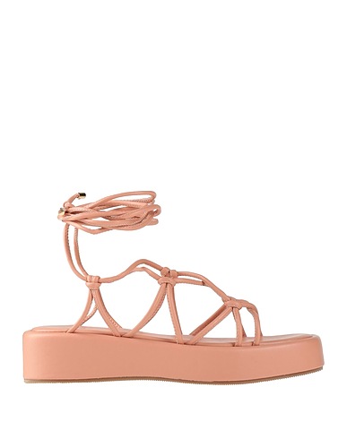 OVYÉ Sandals Blush Textile fibers