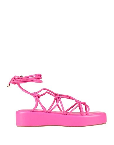 OVYÉ Sandals Fuchsia Textile fibers