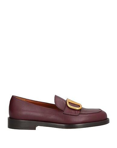 VALENTINO GARAVANI Loafers Plum Leather