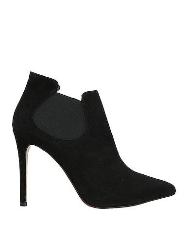 ANNA F. Ankle boot Black Leather