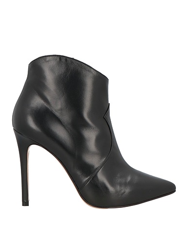 ANNA F. Ankle boot Black Leather