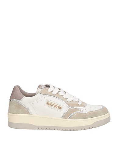 BACK 70 Sneakers White Leather, Textile fibers