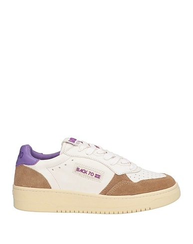 BACK 70 Sneakers Weiß Leder, Gewebefasern