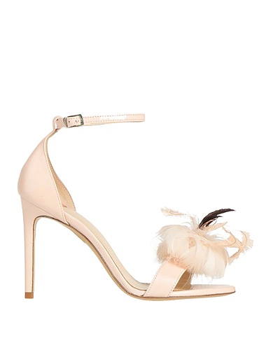 LE FABIAN Sandals Light pink Leather