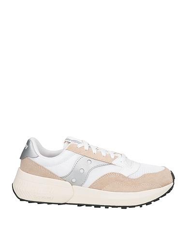 SAUCONY Sneakers White Leather, Textile fibres