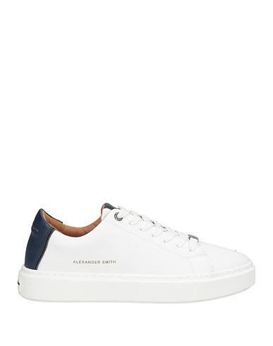 ALEXANDER SMITH Sneakers Bianco Pelle, Fibre tessili