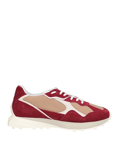 D.A.T.E. Sneakers Burdeos Cuero, Fibras textiles