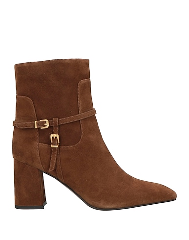 LELLA BALDI Ankle boot Brown Leather