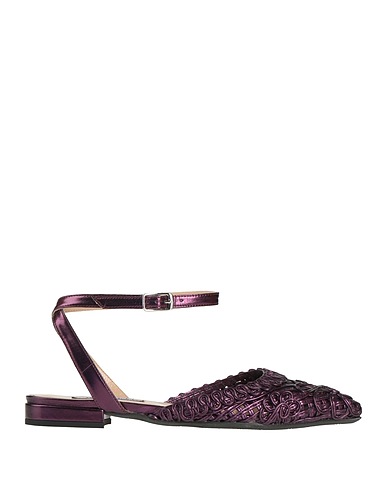WALTER VIOLET Ballerinas Pflaume Leder