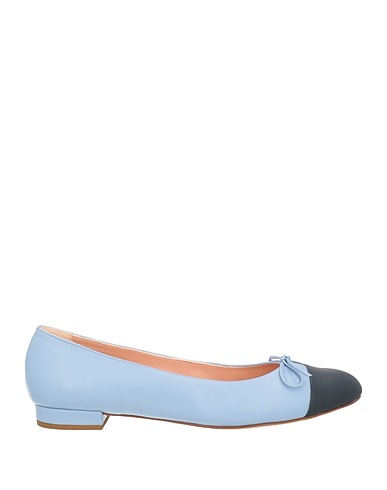 THERESA Ballet flats Sky blue Leather