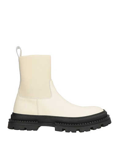 LARDINI Ankle boot Ivory Textile fibers