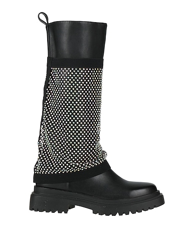 MANUFACTURE D'ESSAI Boots Black Textile fibers