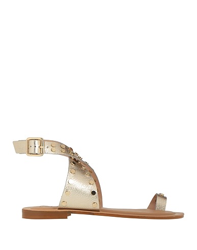CECILE® Sandalias de dedo Platino Cuero