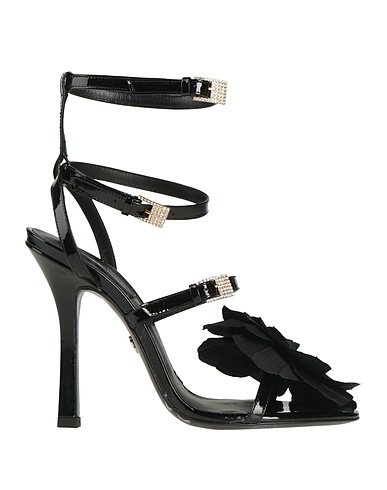 BLUMARINE Sandali Nero Fibre tessili