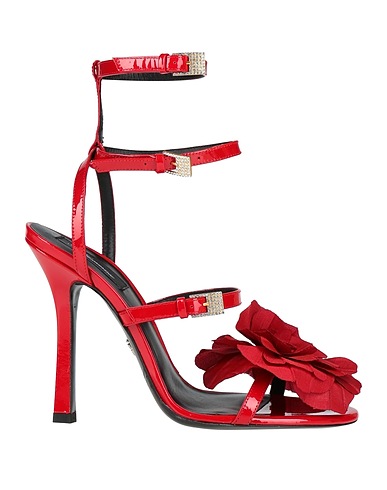 BLUMARINE Sandals Red Textile fibres
