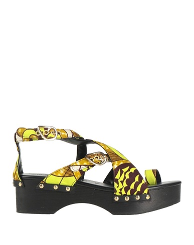ANCIENT GREEK SANDALS Dianetten Limettengrün Gewebefasern