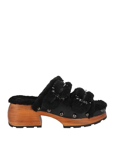 CORAL BLUE Mules und Clogs Schwarz Leder