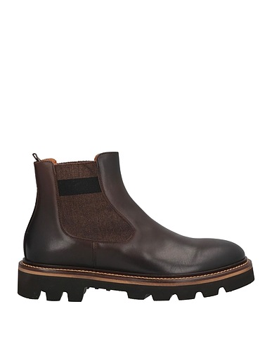 ROSSI SHOES Ankle boot Dark brown Leather