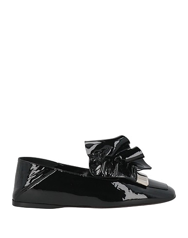 SERGIO ROSSI Loafers Black Leather