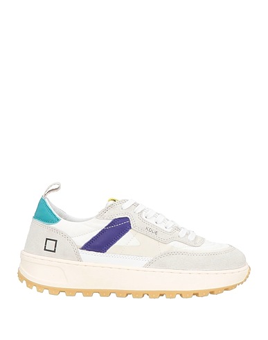 D.A.T.E. Sneakers Light grey Leather, Textile fibers