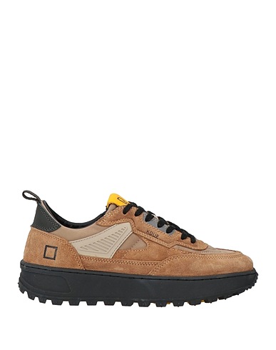 D.A.T.E. Sneakers Camel Leather, Textile fibers