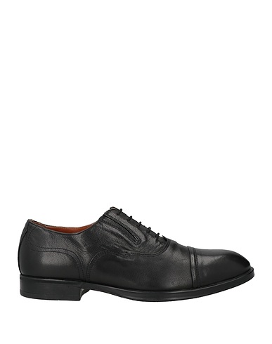 NERO GIARDINI Laced shoes Black Leather