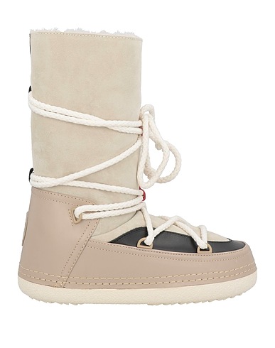 INUIKII Boots Grey Leather, Textile fibres