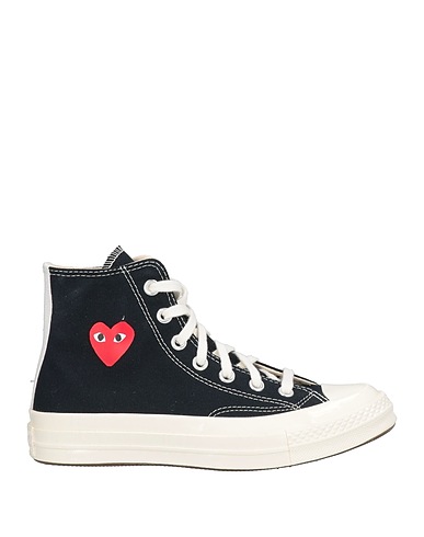 CONVERSE x COMME des GARÇONS PLAY Sneakers Black Textile fibres